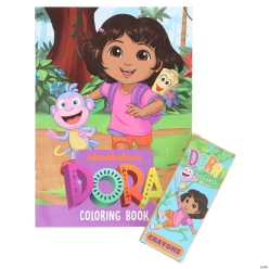 Dora the Explorer Colouring Books with Crayons-12Pk